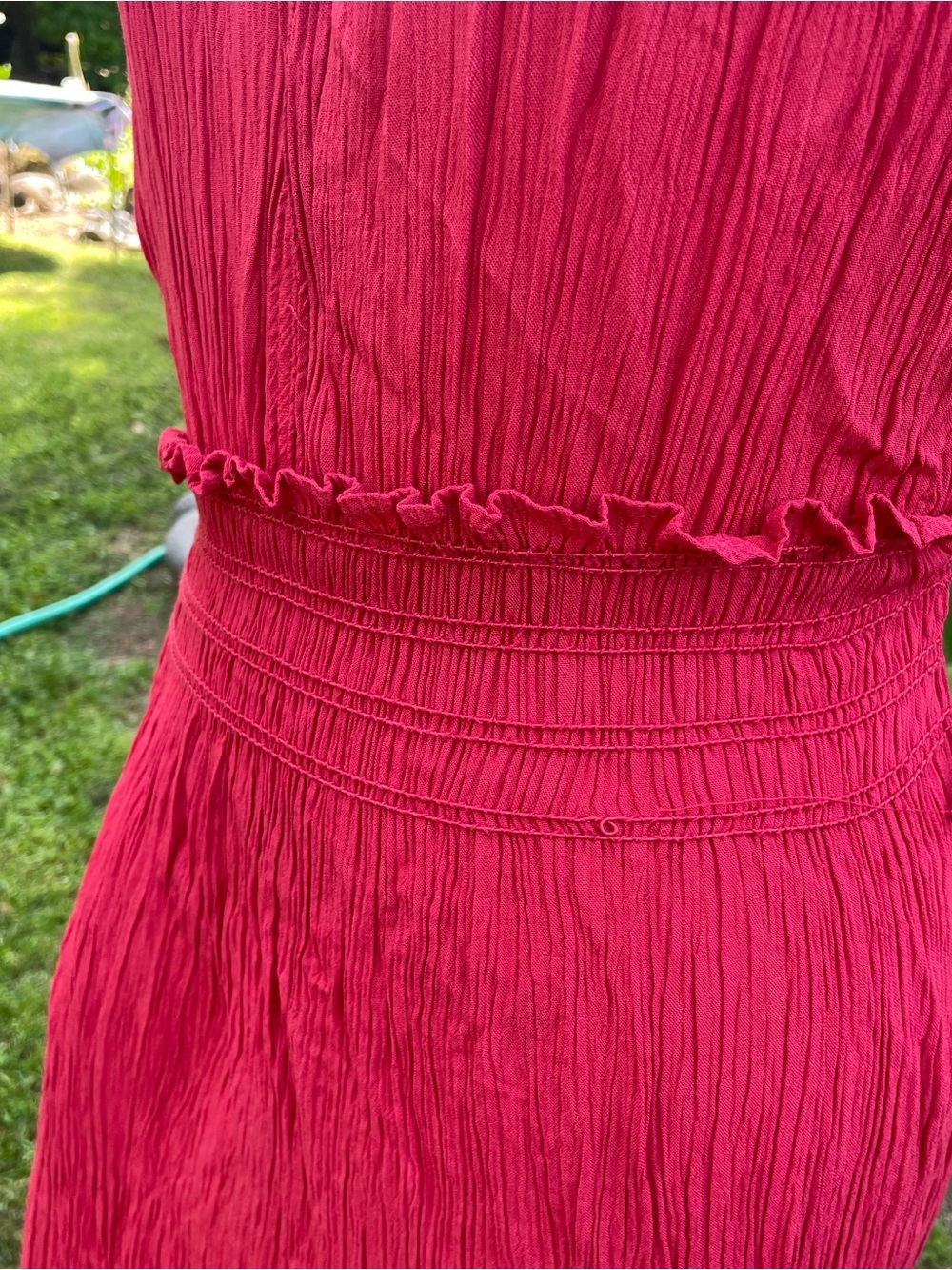 Max Studio Red V-Neck Maxi Dress - Picture 3 of 7
